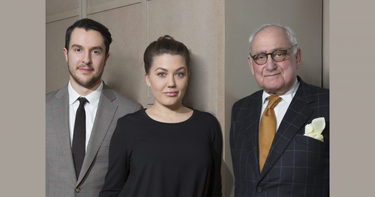Left to right: Ross Alexander, Lauren Kruegel, Robert A.M. Stern